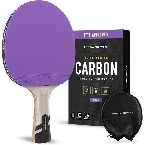 Asfasfq-Raquette De Ping Pong Haut De Gamme En Fibre De Carbone | Couleurs En Édition Limitée, Lame 7 Épaisseurs Série Elite, Caoutchouc Qualité Supérieure, Éponge 2,0 Mm, Avec Étui De Protection