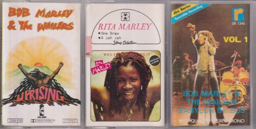 Bob Et Rita Marley Lot De 3 Rares K7 Cassettes Audio Tape