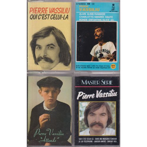 Pierre Vassiliu Lot De 4 K7 Cassettes Audio Tape