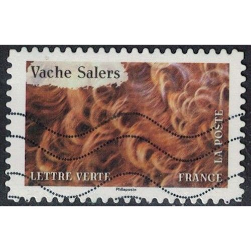 France 2024 Oblitéré Used Animaux En Couleurs Vache Salers Y&t Fr 2393