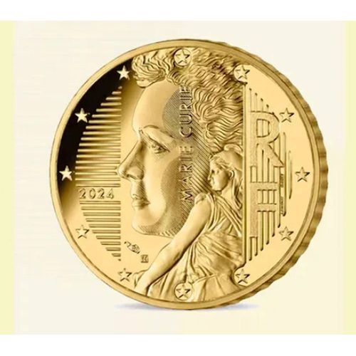 Lot 5 Pièces 50 Cent Marie Curie Euro France 2024 Neuves