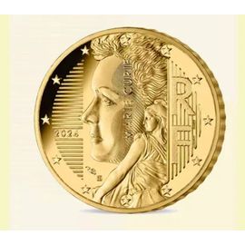 Lot 5 Pièces 50 Cent Marie Curie Euro France 2024 Neuves