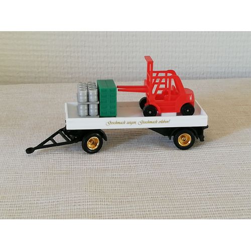 Remorque Camion Avec Chariot Elevateur Et Palettes N° 3 Ho 1/87-Grell