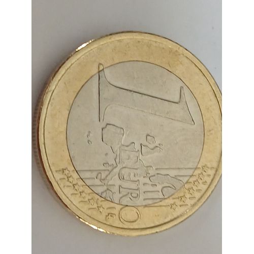 Pièce De 1 Euro Grece Eypo Avec La Lettre S Frappé Dans L'Étoile Entre 20 Et 02