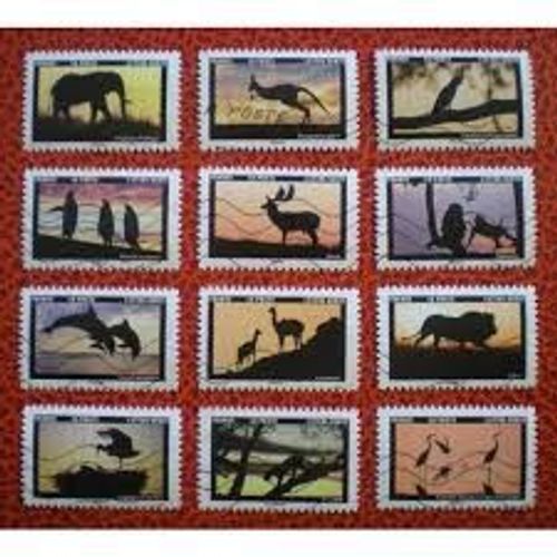 Faune : Les Animaux Au Crépuscule Série Complète Année 2022 Autoadhésifs N° 2099 2100 2101 2102 2103 2104 2105 2106 2107 2108 2109 2110 Yvert Et Tellier