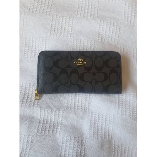 Porte-monnaie Coach Noir, avec Fermoir doré, neuf!