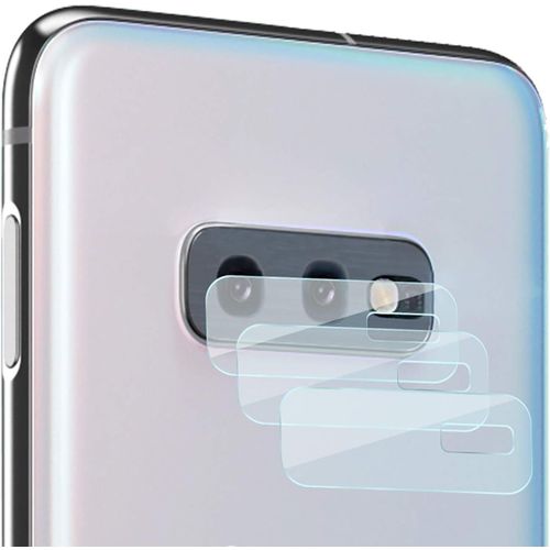 VERRE TREMPÉ CAMÉRA ARRIÈRE PROTECTEUR POUR SAMSUNG GALAXY S10E [3 PIÈCES], DURETÉ 9H, ANTI RAYURES HD SANS BULLES VERRE TREMPÉ, PROTECTEUR FILM CAMÉRA POUR SAMSUNG GALAXY S10E