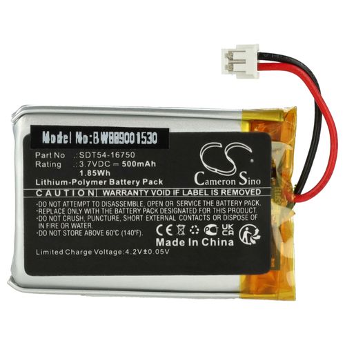 Vhbw Batterie Compatible Avec Sportdog Sporttrainer Sd-575e Orange Edition Collar Collier De Dressage De Chien (500mah, 3,7v, Li-Polymère)