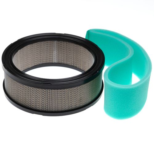 vhbw Lot de filtres remplacement pour Lesco 006564 pour moteur de tondeuse à gazon - 2x filtres (1x filtre à air, 1x préfiltre)