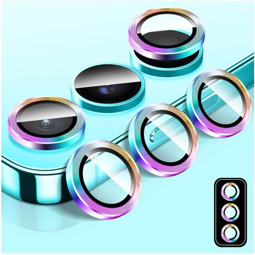 Protecteur D'appareil Photo Pour Samsung Galaxy A54, Protecteur D'écran En Verre Trempé 9h Pour Sppareil Photo, Anneaux Individuels En Alliage D'aluminium À Alignement Automatique