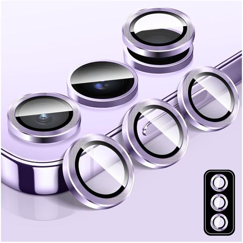 Protecteur D'appareil Photo Pour Samsung Galaxy S23/S23 Protecteur D'écran En Verre Trempé 9h Pour Sppareil Photo, Anneaux Individuels En Alliage D'aluminium À Alignement Automatique