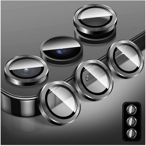 Protecteur D'appareil Photo Pour Samsung Galaxy A25, Protecteur D'écran En Verre Trempé 9h Pour Sppareil Photo, Anneaux Individuels En Alliage D'aluminium À Alignement Automatique