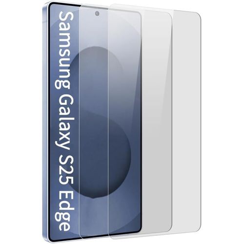 Sjzg-Verre Trempé Écran Pour Samsung Galaxy S25 Edge [6,7 Pouces] [2 Pièces], Protection Écran, Vitre Protection, Film Protecteur Avec Lingettes Jetables