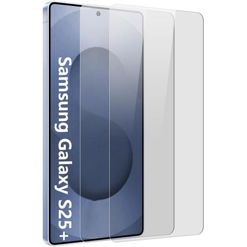 SJZG-Verre Trempé Écran Pour Samsung Galaxy S25+/S25 Plus [6,7 Pouces] [2 Pièces], Protection Écran, Vitre Protection, Film Protecteur Avec Lingettes Jetables