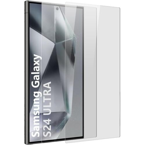 SJZG-Verre Trempé Écran Pour Samsung Galaxy S24 Ultra [6,8 Pouces] [2 Pièces], Protection Écran, Vitre Protection, Film Protecteur Avec Lingettes Jetables