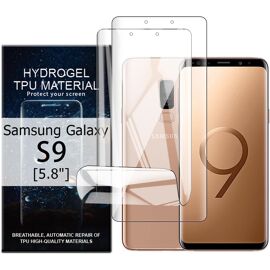 LOT DE 2 FILMS PROTECTEURS D'ÉCRAN POUR SAMSUNG GALAXY S9 [5,8 POUCES] HAUTE SENSIBILITÉ HYDROGEL TPU FILM HD TRANSPARENT FLEXIBLE AUTO-CICATRISANT [PAS EN VERRE TREMPÉ]