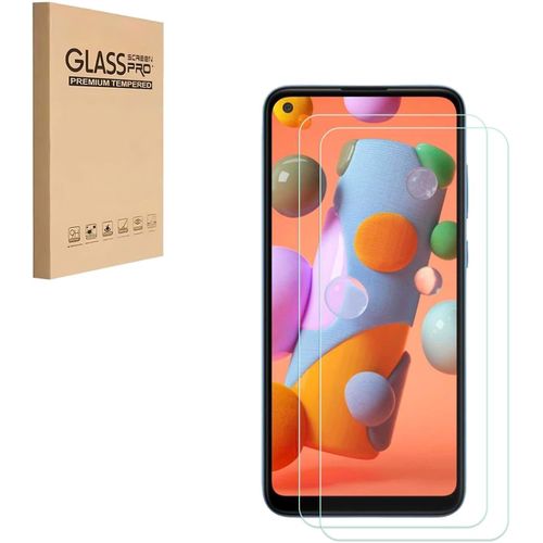Film De Protection D'écran Pour Samsung Galaxy A11/Galaxy M11, Film En Verre Trempé Sans Bulles Anti-Rayures 9h Dureté