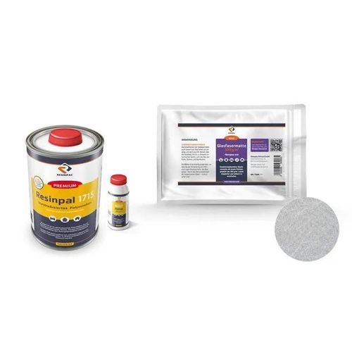 Ensemble complet GRP : 1 kg de résine polyester Resinpal