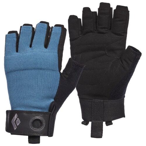 Black Diamond - Crag Half-Finger Gloves - Gants Taille M, Noir/Bleu