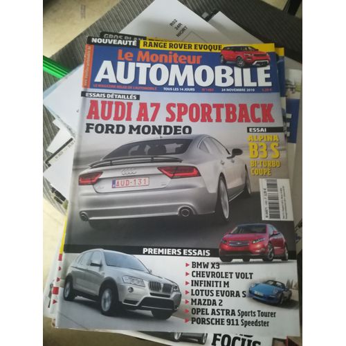 Le Moniteur 1485 De 2010 Chevrolet Volt,Bmw X3,Opel Astra Sports Tourer,Porsche 911 Speedster,Mazda 2,Infiniti M,Lotus Evora S,Ford Mondeo 2.0 Tdci,2.0 Tdci Powershift,Audi A7 Sportback 3.0 Tdi Quattr