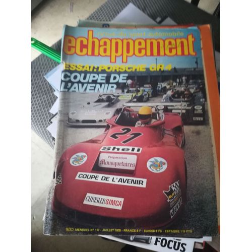 Echappement 117 De 1978 Porsche Carrera Gr4,Almeras,Mancip,Geri Rb8,Arc 78,24h Mans,Coupe Golf Gti,Depailler,Lorraine,Touquet,Cevenole,