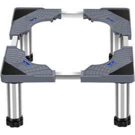 Support De Machine À Laver Base Socle, Socle De Machine À Laver Avec 4 Pieds Robustes, Base Réglable Pour Lave-Linge Hauteur 28-31 Cm, Longueur Réglable De 40 À 60 Cm Pour Lave-Linge, Réfrigérateur