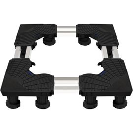 Support De Machine À Laver Avec 12 Pieds Robustes, S'Adapte Parfaitement Aux Machines À Laver, Réfrigérateurs Et Sèche-Linge, Réglable, Avec Une Grande Résistance Antidérapante Et Absorption Des Choc