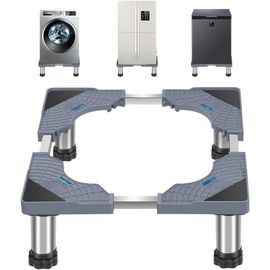 Support Réglable Pour Machine À Laver Et Réfrigérateur, Largeur 40-60 Cm, Socle Antidérapant Avec 4 Tampons Rembourrés, Charge Maximale 200 Kg