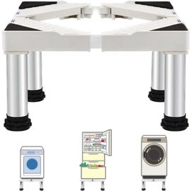 Supports De Machine À Laver Et Sèche-Linge, Base Réglable Pour Appareil Électroménager, Charge Maximale De 350 Kg, Socle Pour Machine À Laver, Sèche-Linge, Réfrigérateur, Augmentation De 24 À
