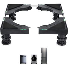 Support De Base Réglable Pour Machine À Laver Avec 4 Pieds Solides - Mini Support De Meubles Pour Réfrigérateur - Base Multifonction Pour Sèche-Linge Et Linge