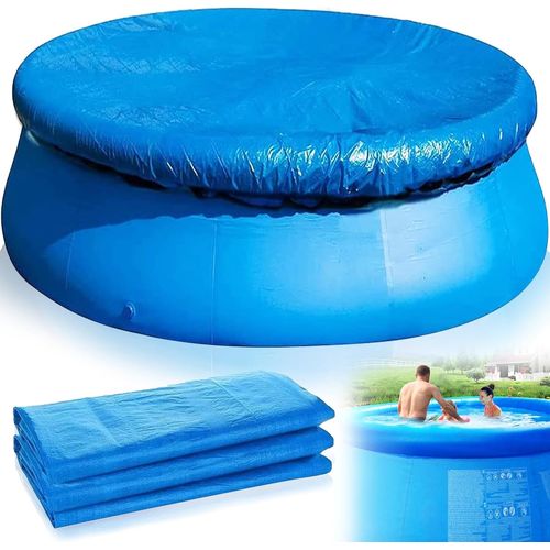 Bâche de piscine ronde de 2,4 m pour piscine hors sol, imperméable, anti-poussière pour piscine gonflable