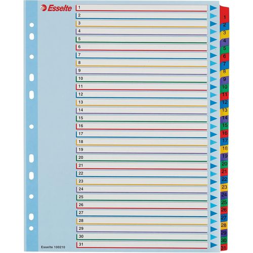 Intercalaire Avec Onglets 1-31 Positions A4+