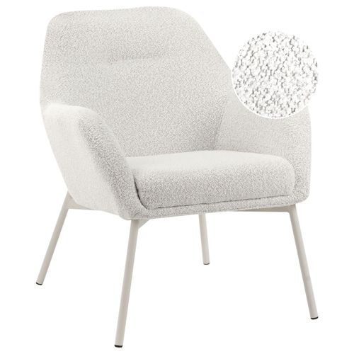 Fauteuil Jabro Tissu Blanc Cassé