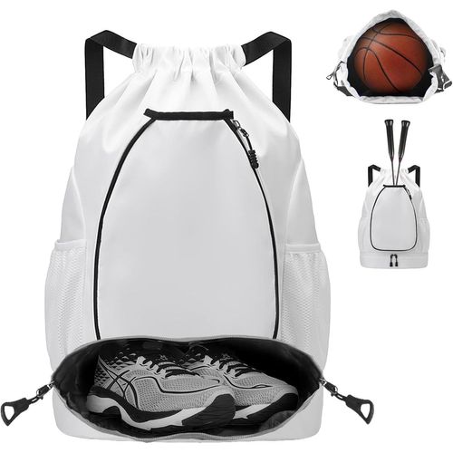 Tianyi-Sac À Dos Cordon Grand, Sac À Dos De Tennis Pouvant Contenir Deux Raquettes, Avec Compartiment De Fond, Sacs À Dos De Sport Avec Poche Intérieure, Poche Extérieure, Pour Homme Femme