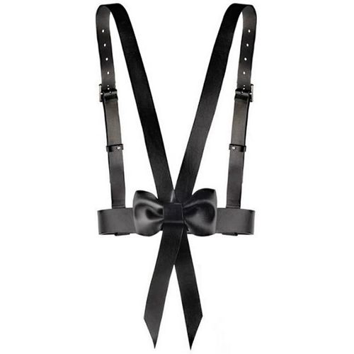 Tianyi-Punk Taille Harnais Ceinture En Cuir Corps Poitrine Chaîne Noir Goth Gilet Ceinture Réglable Bijoux De Corps Pour Femmes Filles Cosplay Party Rave Halloween Costume