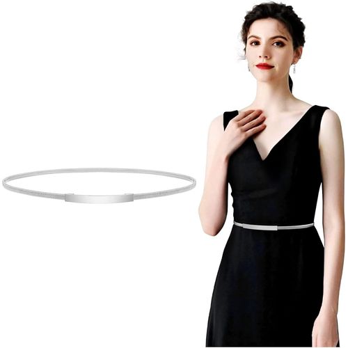 Tianyi-No Show Ceinture Élastique Réglable Avec Boucle Plate Pour Femme