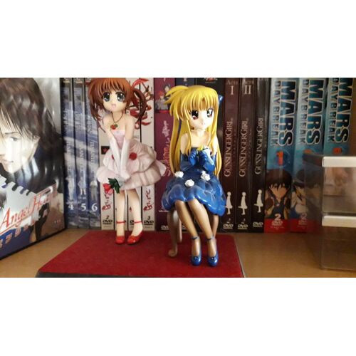 Figurine Takamachi Nanoha & Fate Testarossa -Dress- (1/8 Pvc)
