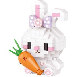 Mini Ensemble De Bloc De Construction Micro Animaux Mignons Pour La Décoration De La Maison Et Du Bureau Kljm-11 (Lapin, 170 Pièces) 8610