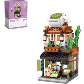 Briques De Construction Modulaires Pour Maison, Boutique Japonaise, Construction Modulaire, 379 Pièces, Briques De Serrage Compatibles Avec