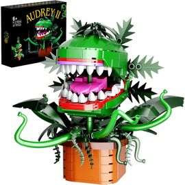 Audrey Ii Piranha Plante Kit De Construction De Fleurs Jouets, Petite Boutique Des Avec Bouche Ouvrable Cadeau De Collection Pour Fan De Télévision Ami Anniversaire