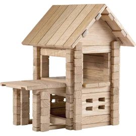 Jouet De Construction 102 Pièces | Ekopia | Maison Avec Véranda | Jouet Naturel Educatif Et Instructif Pour Enfants 6+