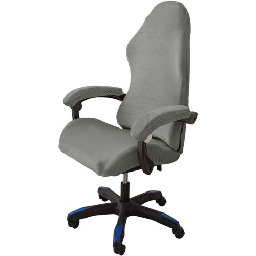 Sjzg-Housses De Chaise De Gaming Lot De 4,Nsemble Housse Fauteuil Gamer Avec Housses D'accoudoirs/Couvertures De Dossier De Chaise/Housse De Siège De Chaise,Convient Aux Chaises De Jeu (Gris Clair)