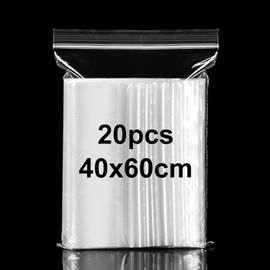 Sachet Plastique Transparent, 15 Pièces Sac De Rangement Voyage Zipper