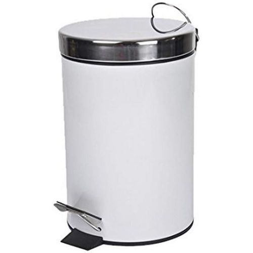 KAL-, Poubelle À Pédale (3 L) Métalia Blanc, Métal