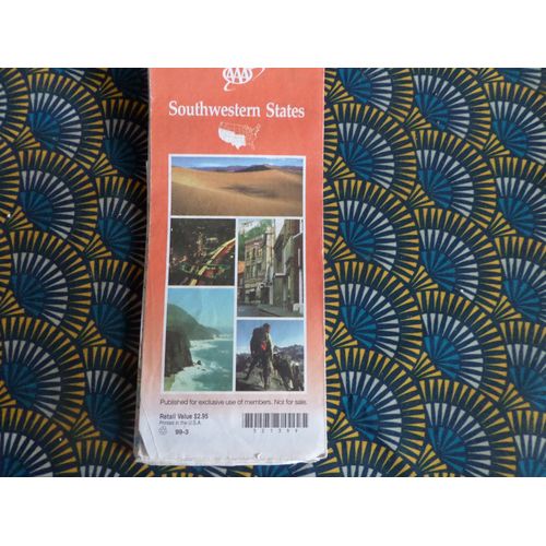 2 Cartes Touristiques Southwestern States Et Southeastern States