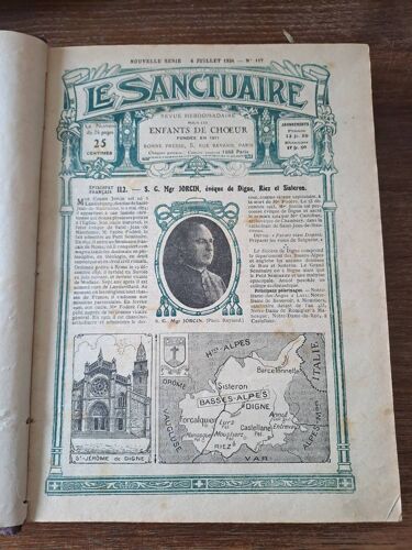 Groupement Revues " Le Sanctuaire " Enfants De Ch?ur. 1924. Ancien Livre Vintage.