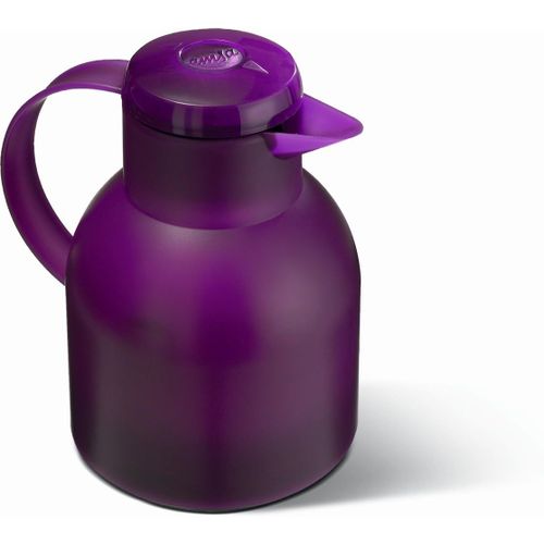 Sjzg-505490 Samba Pichet Isotherme, Fermeture Quick Tip, 1 Litre, 100% Hermétique, Tanslucide, Aubergine