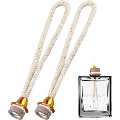 Sjzg-2 Pcs Mèches De Lampe À Huile Pour Lampe Berger, 18 Mm Huile Pour Lampe À Mèche, Mèche Pour Lampe Berger Brûleur Catalytique, Mèches Pour Lampe Berger Avec Contrôle Wick Aromathérapie, Doré