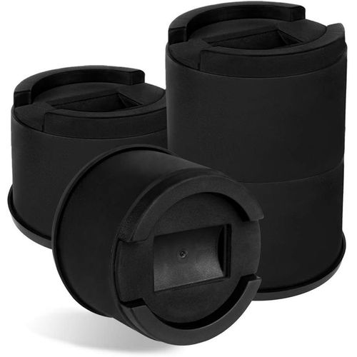 Sjzg-Rehausseur Pieds De Lit Rehausseurs De Meuble, Augmenter Hauteur Réglable De 7,9cm Ou 15,4cm (Noir)
