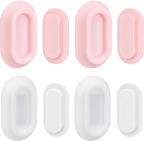 4 Pièces Porte Telecommande Mural, Support Magnétique pour Télécommande, No Drilling Required Support de Télécommande Mural pour Télévision, Ventilateur, Climatisation (Noir + Gray)